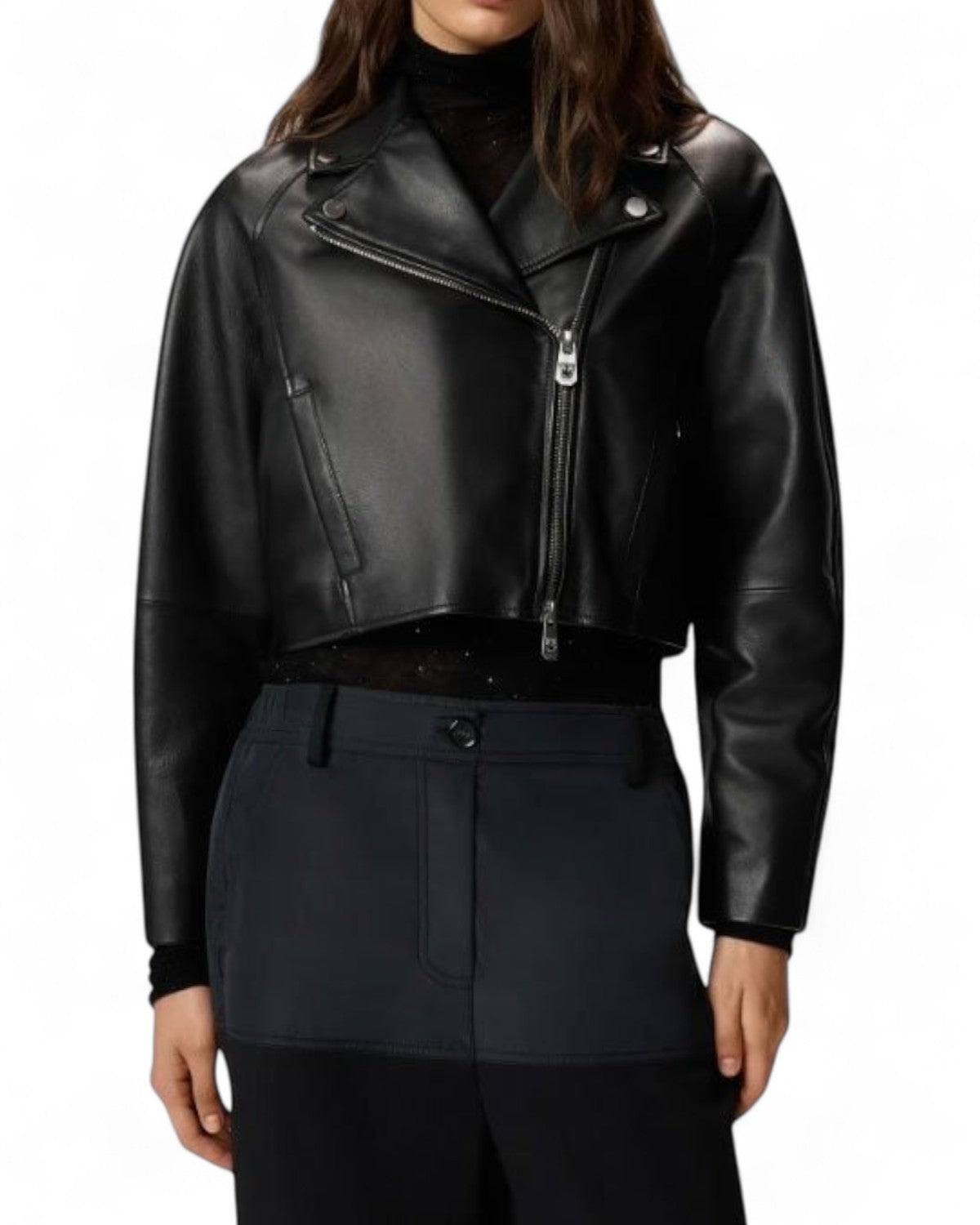 Chiodo Cicciolo in Nappa con Zip Decentrata-Pinko-Giacche-Vittorio Citro Boutique