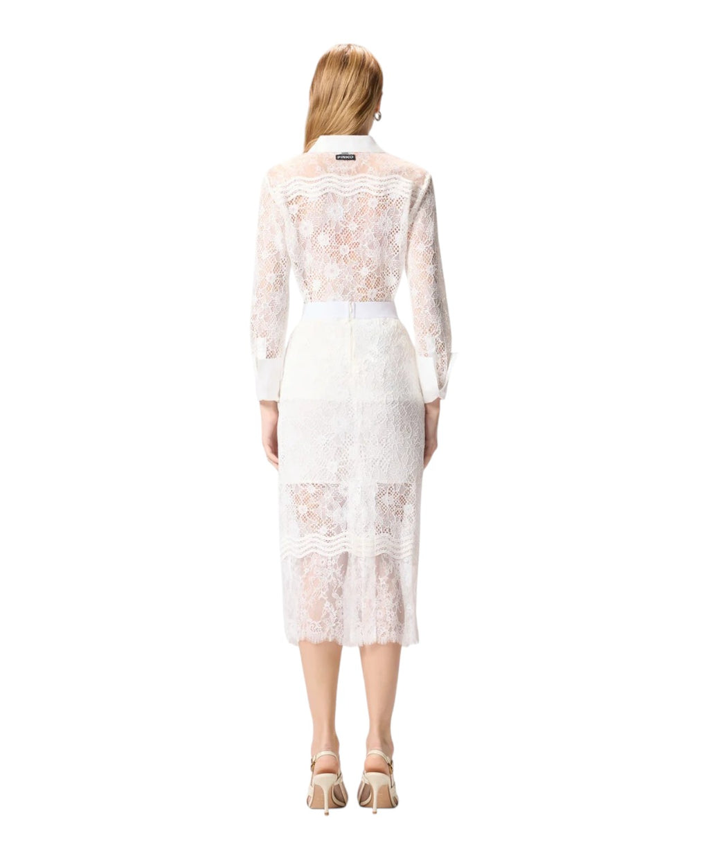 Camicia Pinko Coline in Tulle e Pizzo
