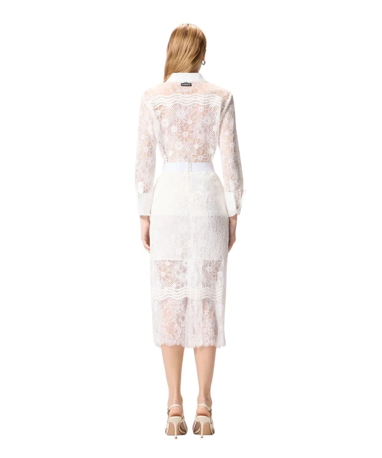 Camicia Pinko Coline in Tulle e Pizzo