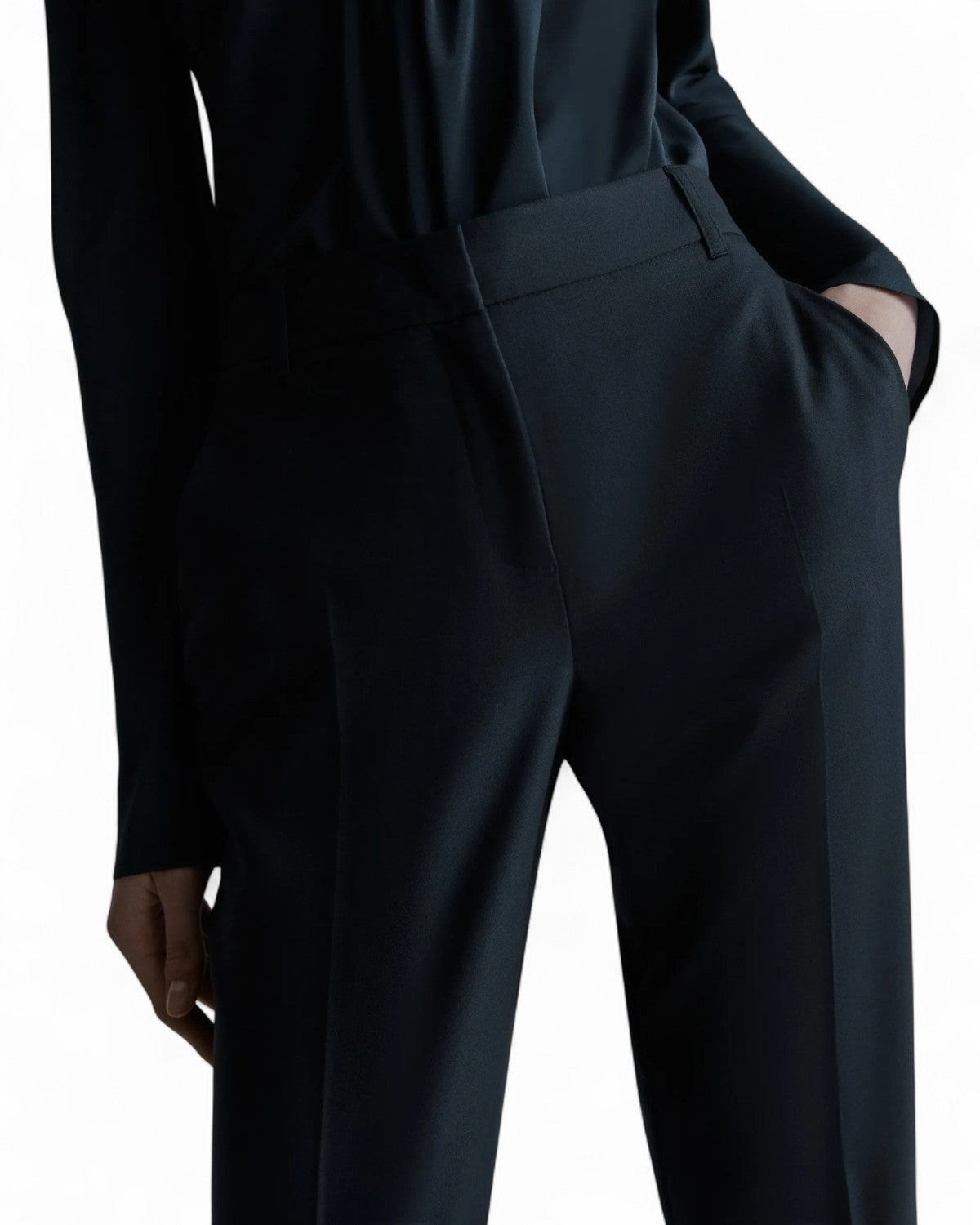 Pantalone slim in gabardina in pura lana-Marella-Pantaloni-Vittorio Citro Boutique