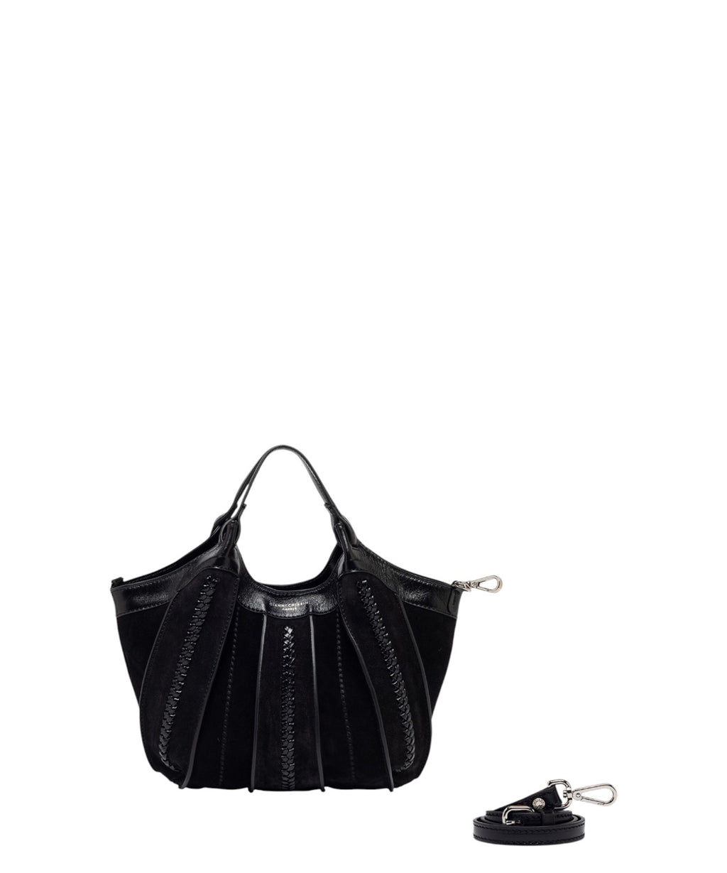 Dameshandtas DUA van glanzend leer met vintage-effect