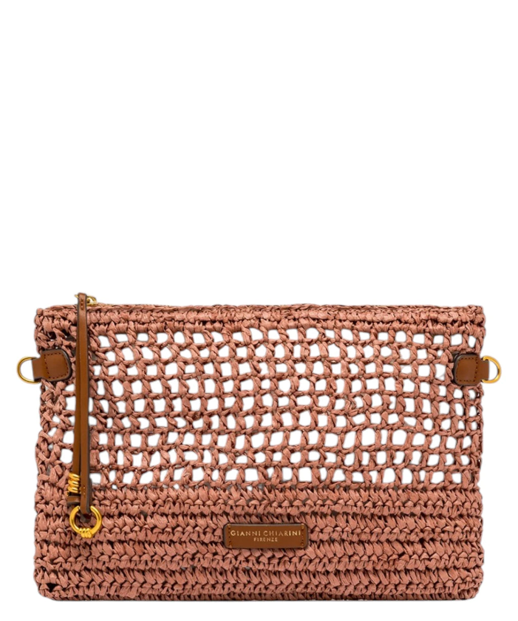 Gianni Chiarini Nefeli Pouch in Crochet Straw