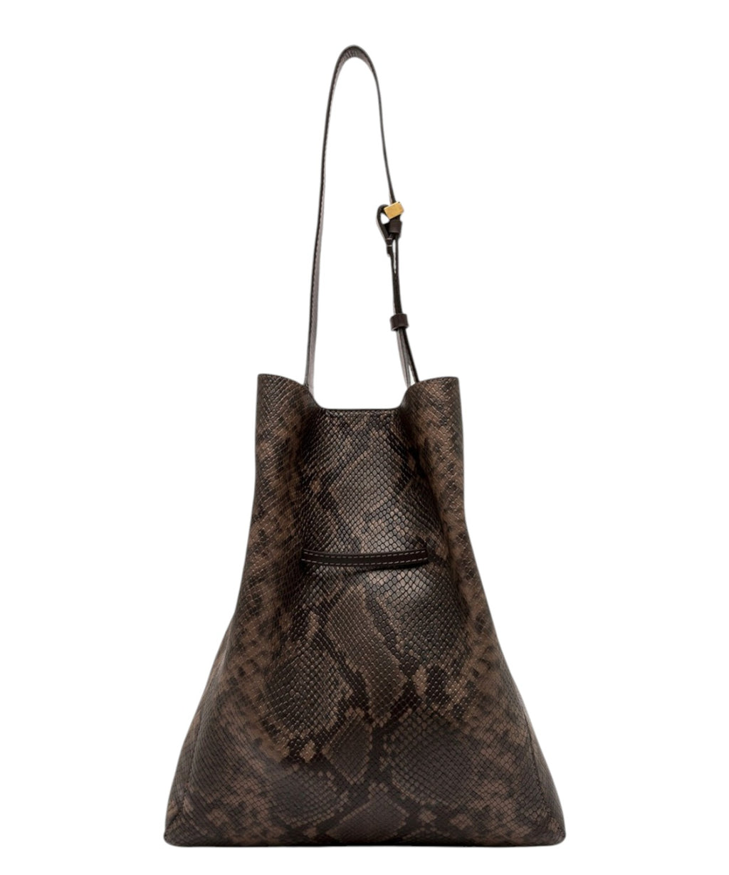 Dameshandtas Gianni Chiarini Sienna van leer met pythonprint