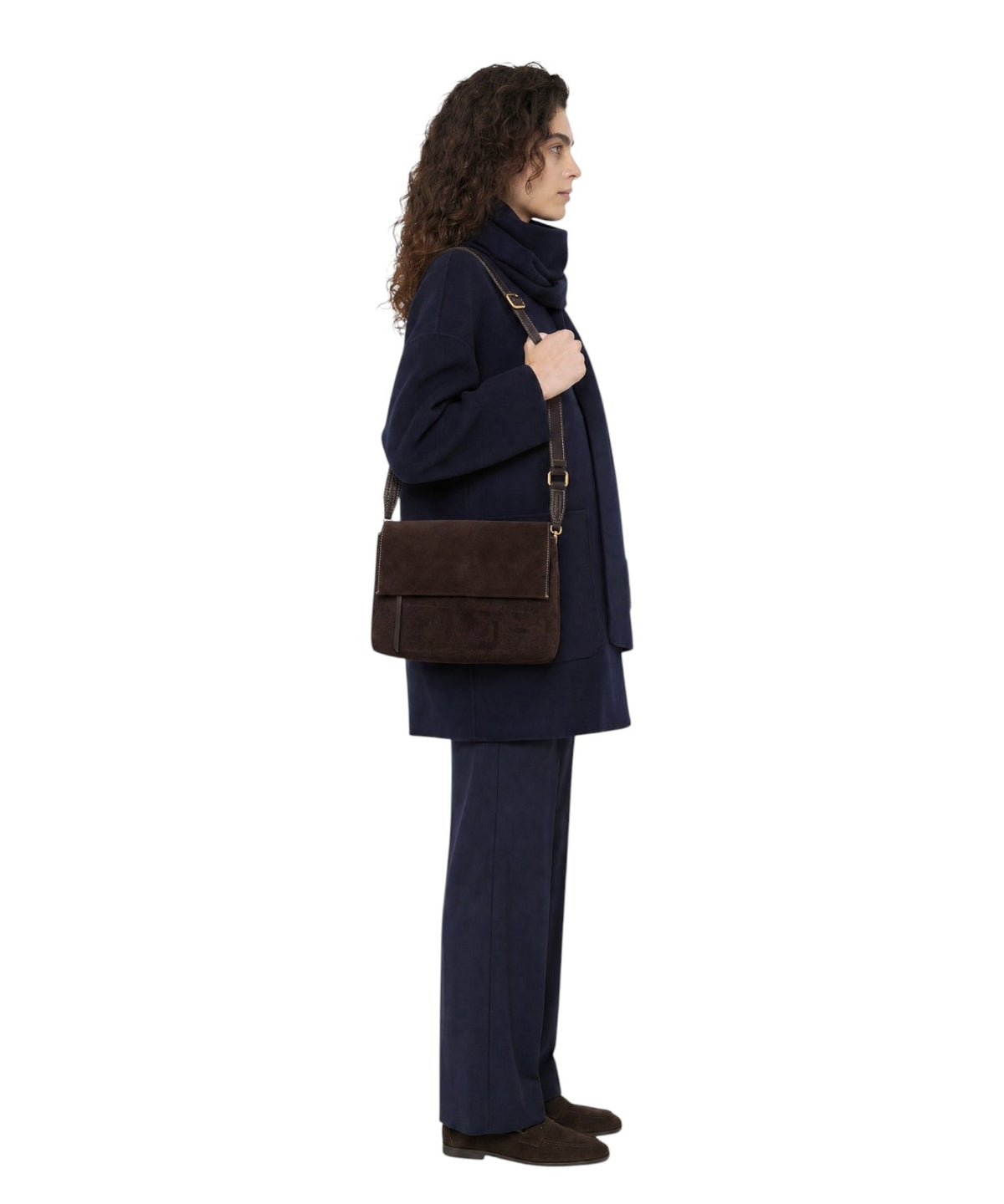 Damentasche Gianni Chiarini Three aus Veloursleder