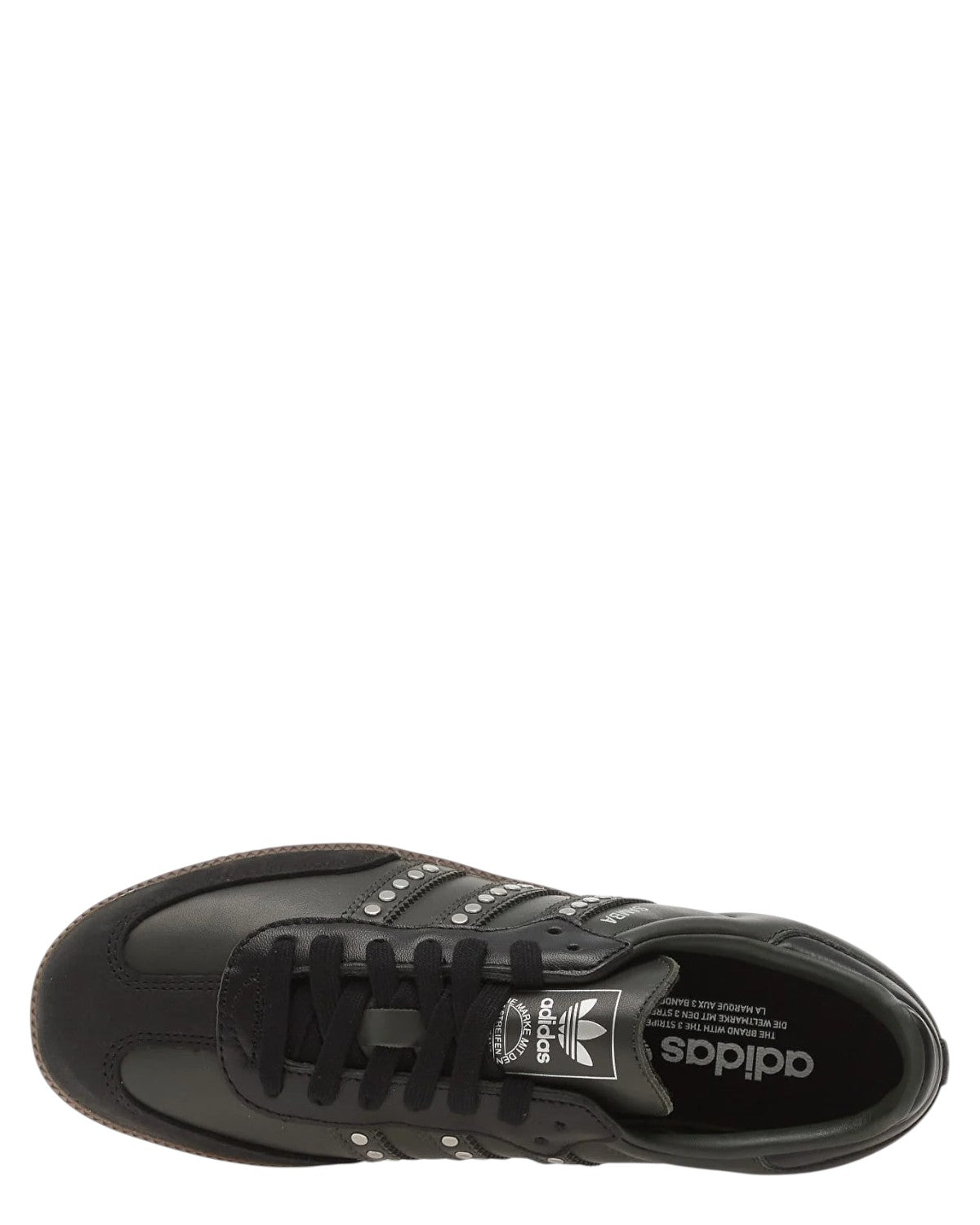 Samba OG W Core Black con 3-Stripes Metalliche-Adidas Originals-Sneakers-Vittorio Citro Boutique