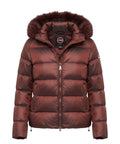 Colmar Originals High-Neck Down Jacket with Faux Fur