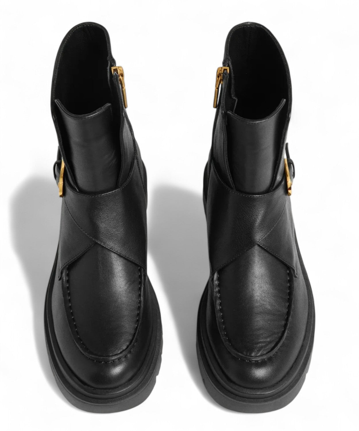 Stivaletti Coccinelle Astrid in Pelle Con Fibbia Plettro-Coccinelle-Stivali-Vittorio Citro Boutique