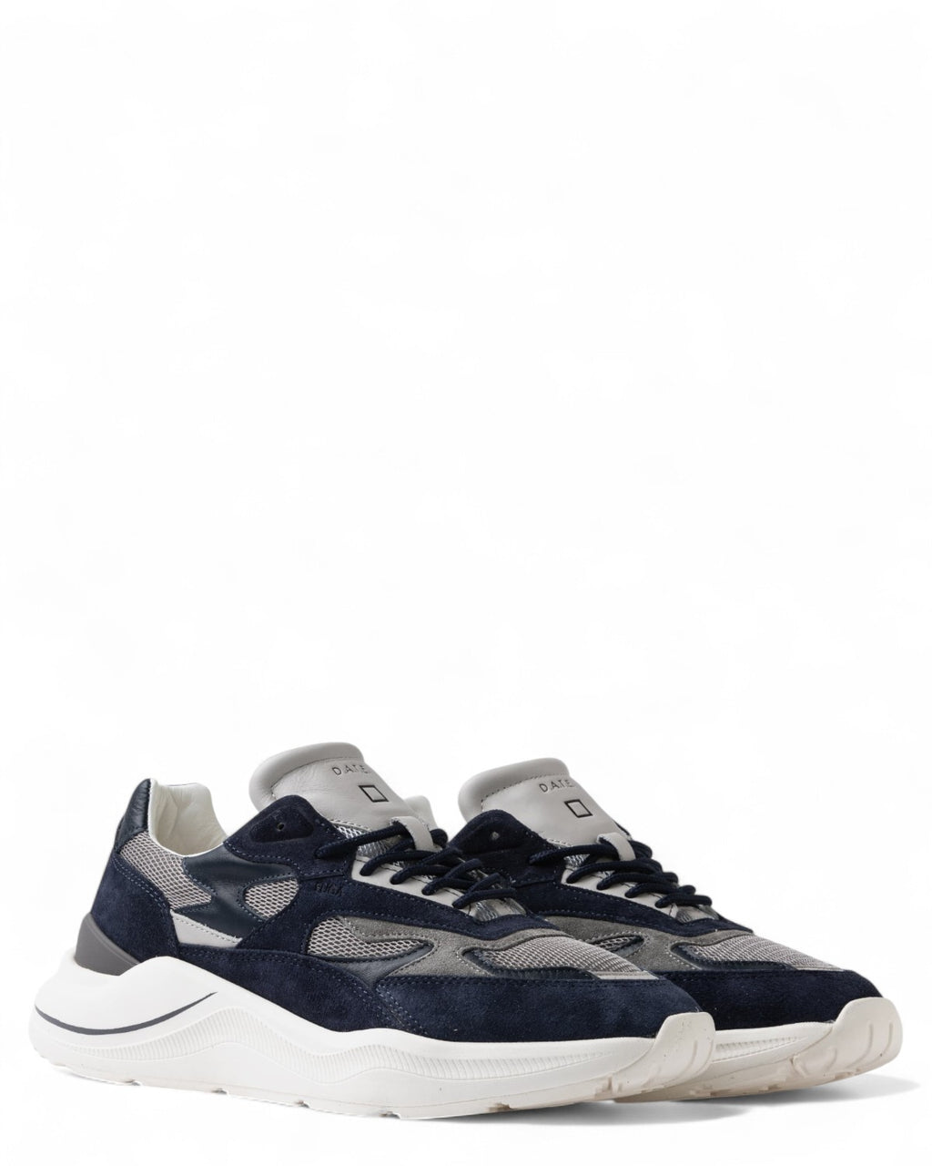Sneakers FG Mesh Gray in Pelle e Tessuto-D.A.T.E.-Sneakers-Vittorio Citro Boutique