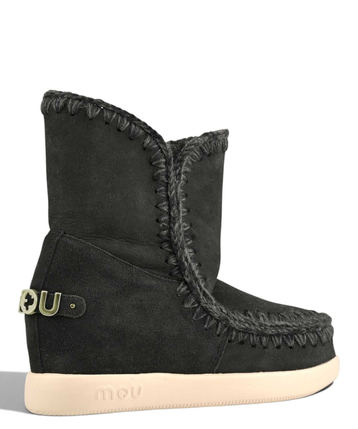Damenstiefel Mou New Inner Wedge Suede mit innerem Keilabsatz