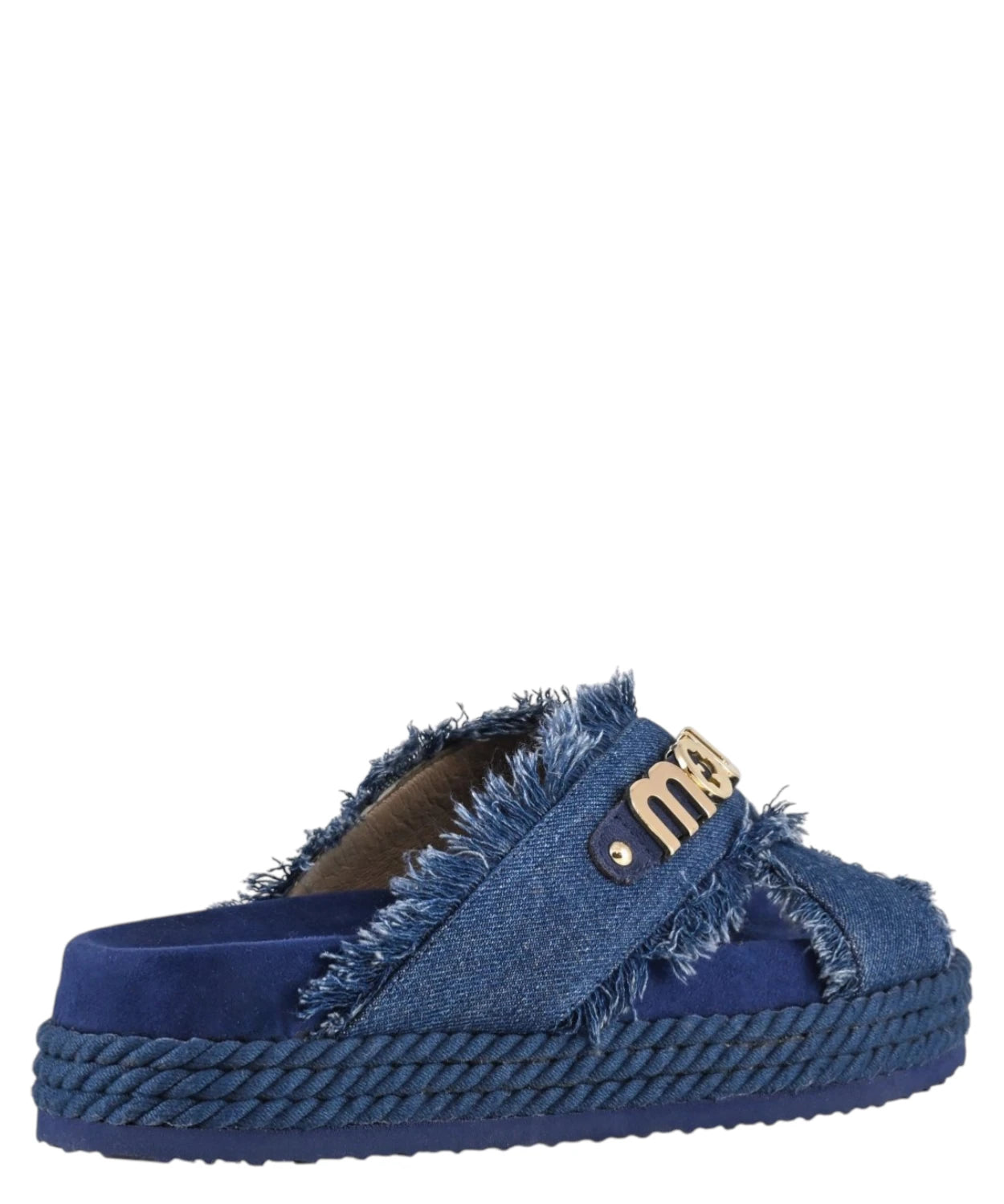 Mou Sandali Incrociati in Denim