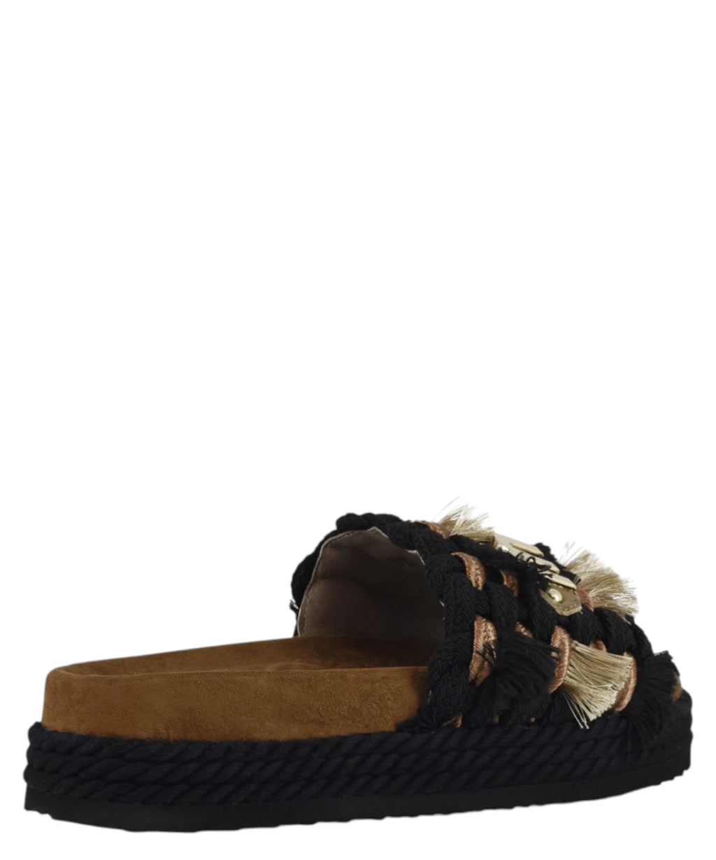 Mou zomersandalen met franjes
