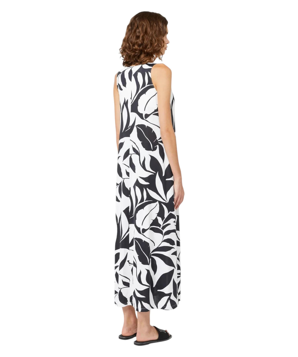 Max Mara midi-jurk met monogramprint