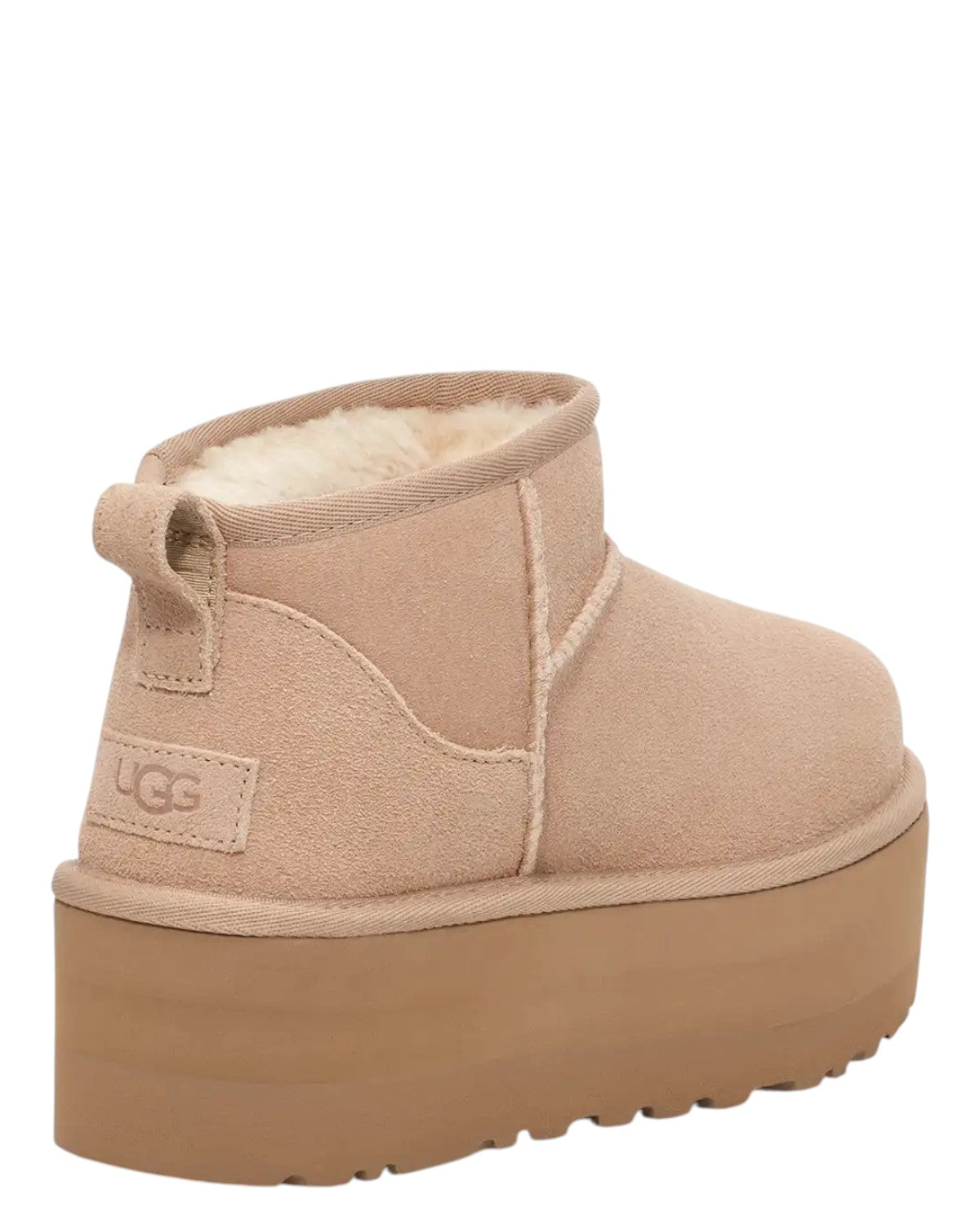 UGG Stivali Classic Ultra Mini con Plateau Sand