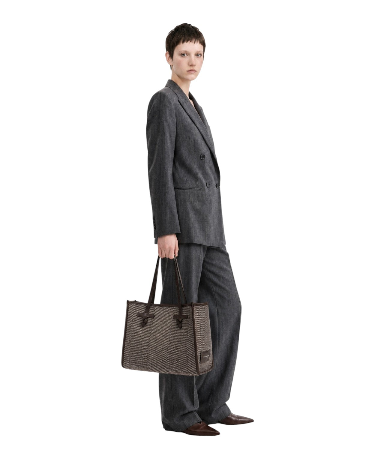 Borsa Gianni Chiarini Marcella Medium in lana Spigata