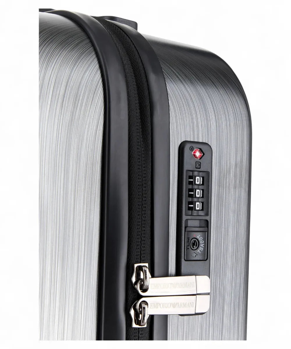 Trolley Cabina in ABS con Maxi Aquila 3D e Chiusura TSA-Emporio Armani-Valigie-Vittorio Citro Boutique