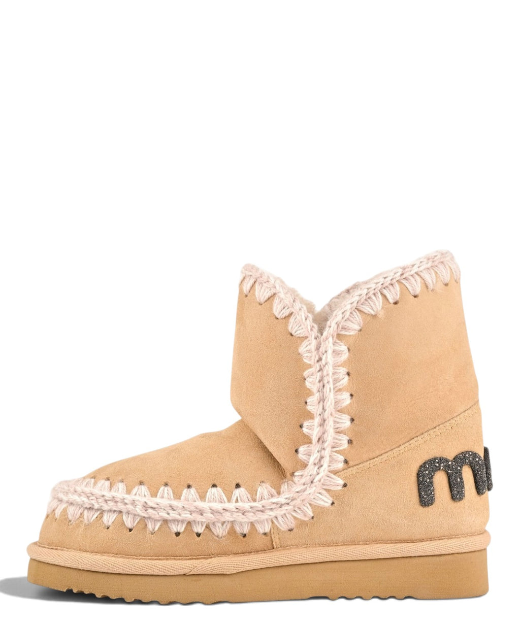 Women's Mou Eskimo 18 Glitter Logo Shearling Boots