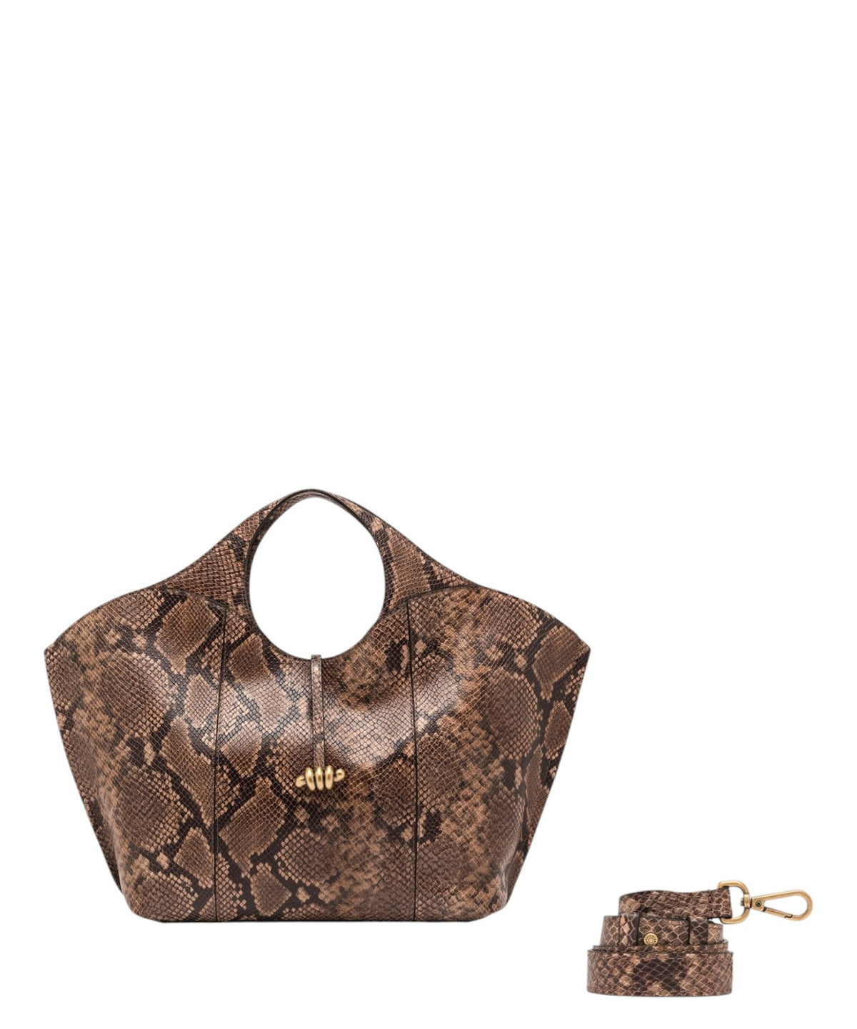 Damentasche Gianni Chiarini Infinity aus Leder mit Pythonprint