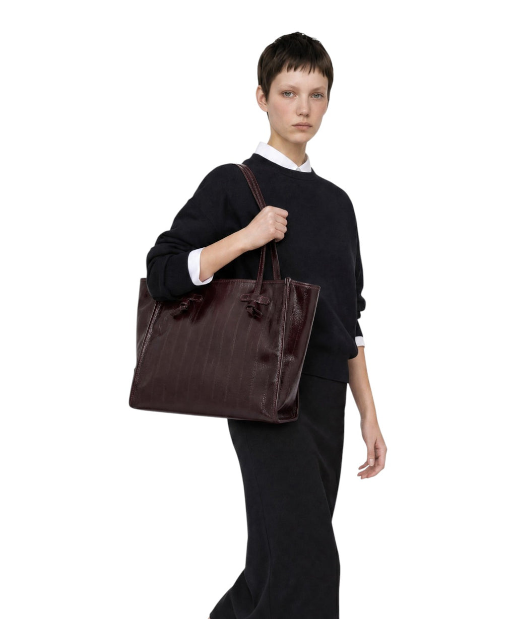 Borsa Gianni Chiarini Marcella Grande in Pelle Effetto Anguilla