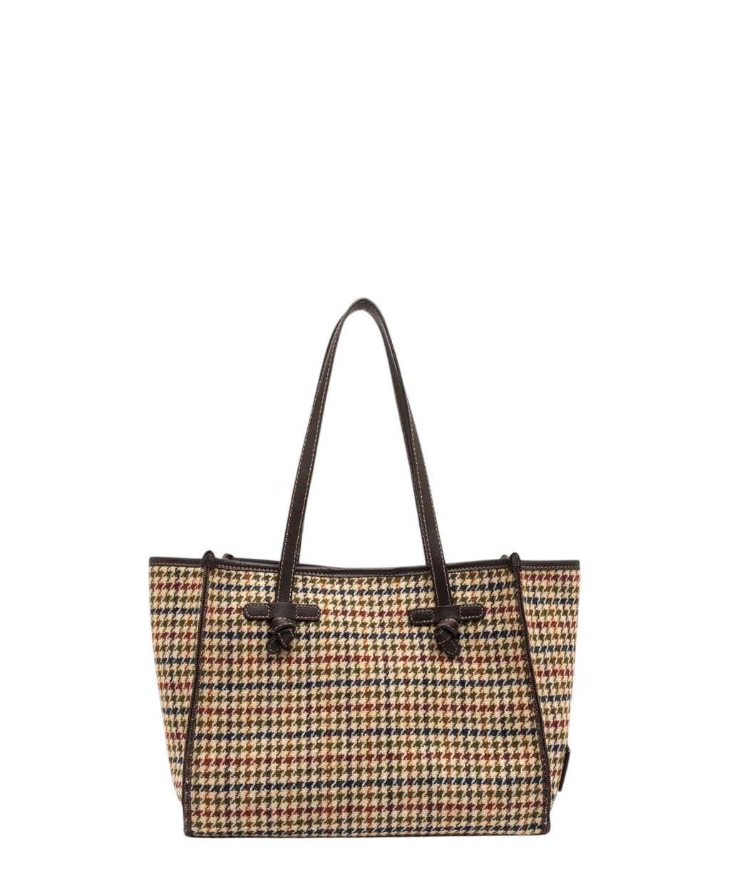 Borsa Marcella Medium Gianni Chiarini in Tessuto Pied de Poule
