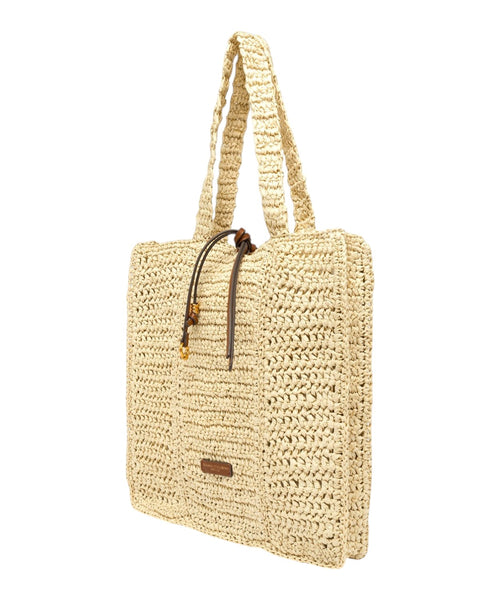 Gianni Chiarini Nefeli pintinė shopper rankinė iš pintos šiaudų medžiagos
