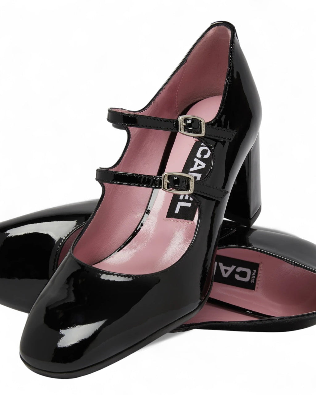 Scarpe Mary Jane Alice in vernice bordeaux con interno rosa e tacco medio 6cm, perfette per outfit eleganti e femminili invernali.