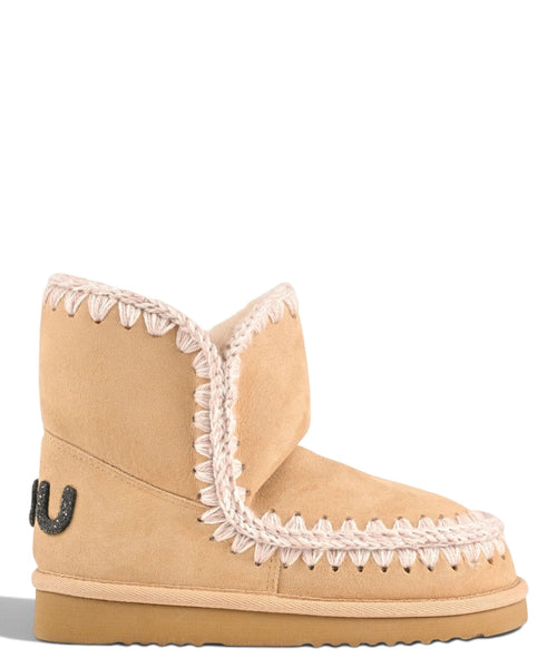 Kozaki damskie Mou Eskimo 18 Glitter Logo z owczej skóry