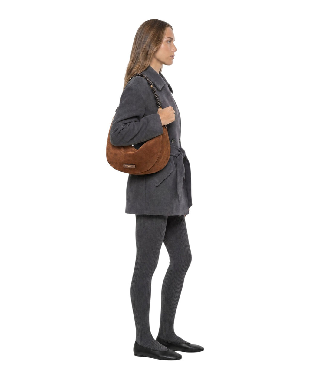 Borsa Hobo Pelle Scamosciata Gianni Chiarini Cleo