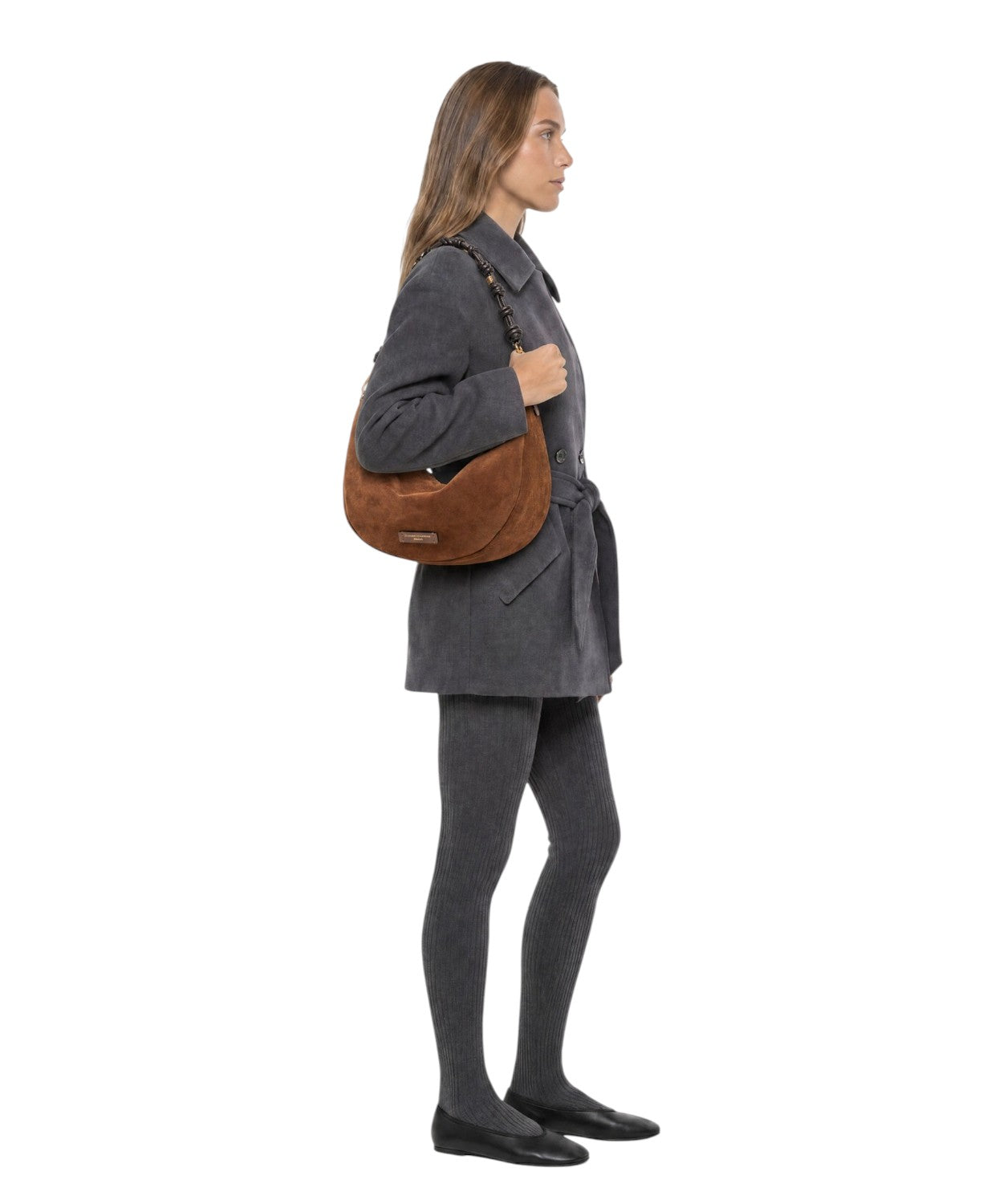 Borsa Hobo Pelle Scamosciata Gianni Chiarini Cleo