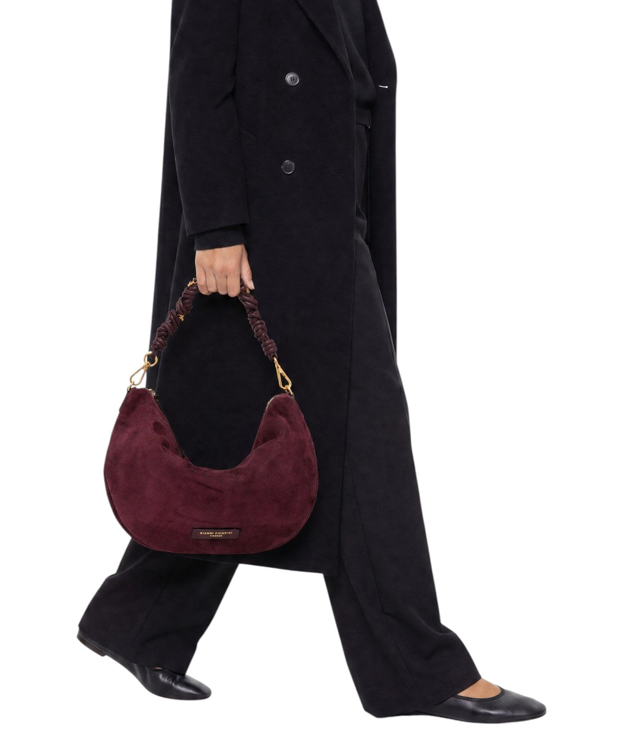 Borsa Gianni Chiarini Cleo Hobo in Pelle Scamosciata