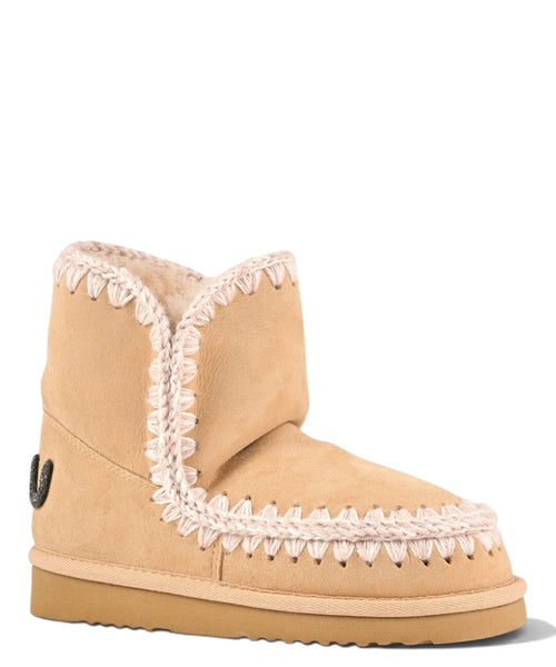 Kozaki damskie Mou Eskimo 18 Glitter Logo z owczej skóry