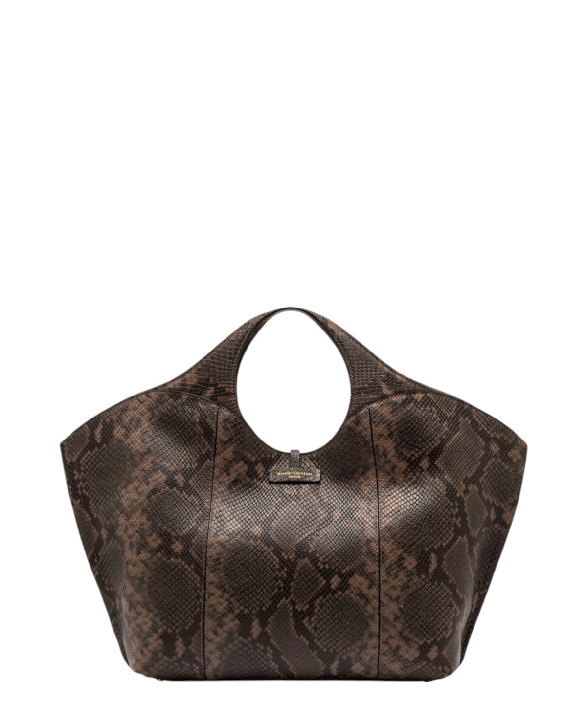 Bolsо de mujer Gianni Chiarini Infinity de piel con estampado de pitón