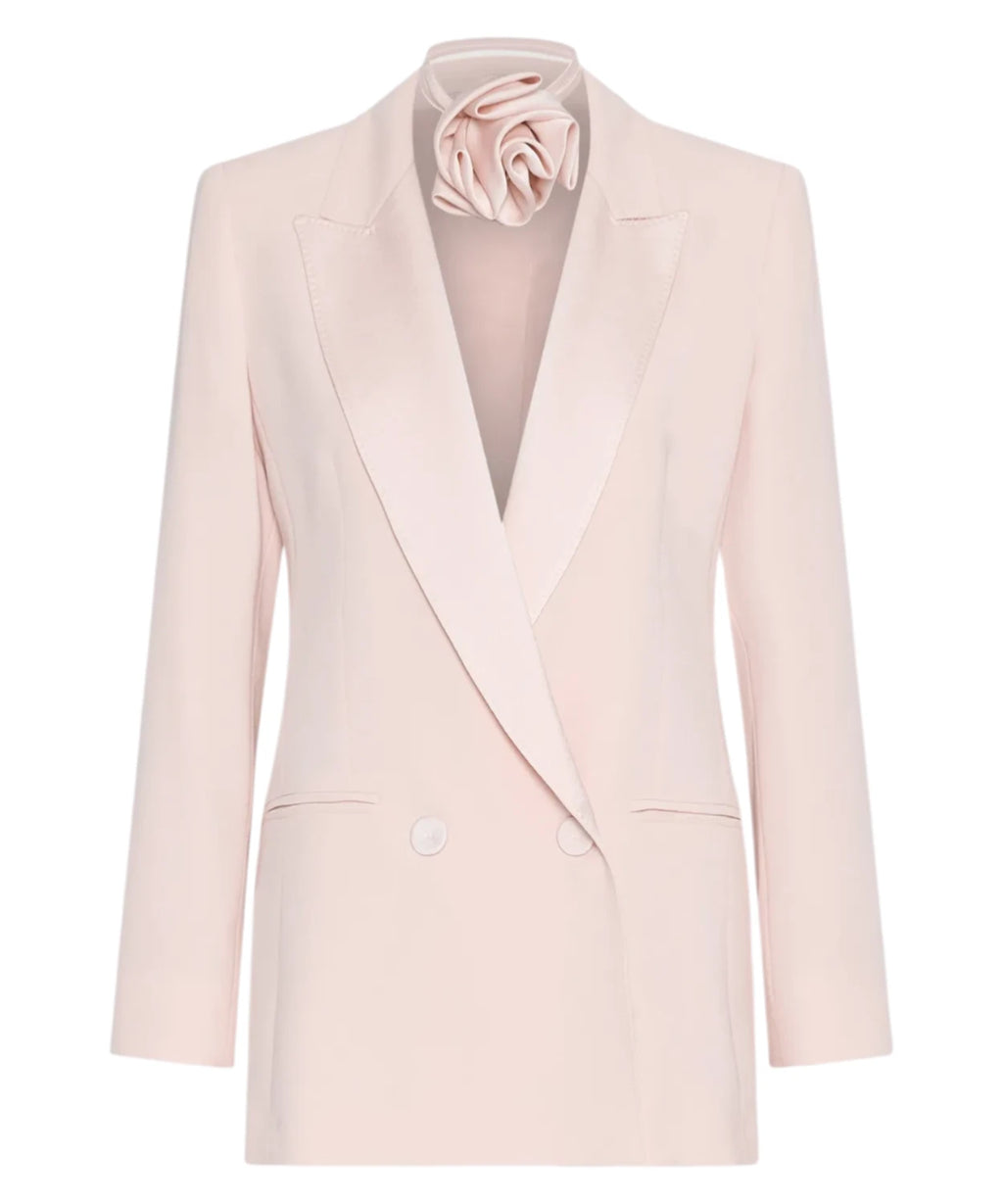 Blazer Marella GIUGNO in Crêpe Envers Satin con Cintura Fiore
