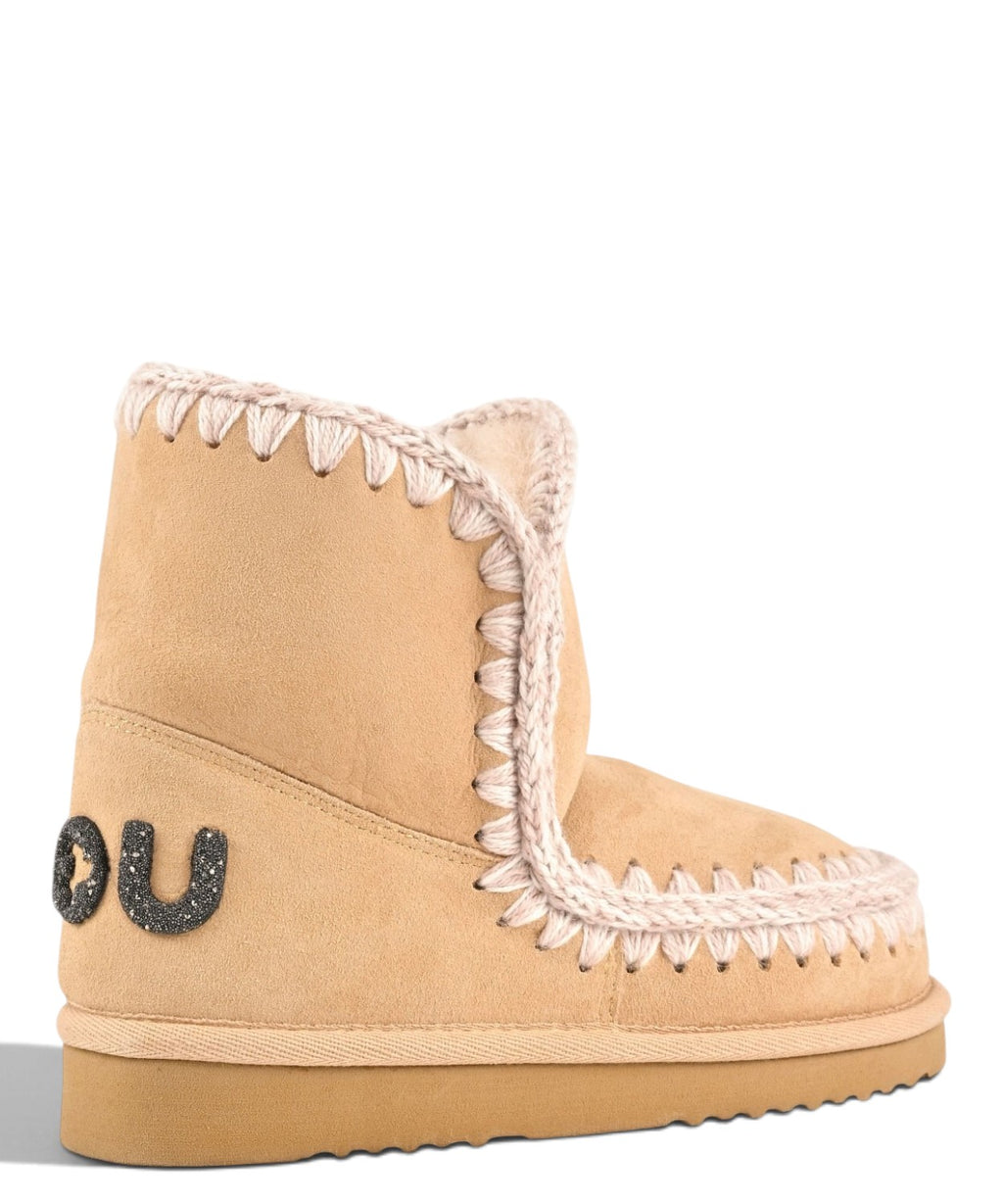 Women's Mou Eskimo 18 Glitter Logo Shearling Boots