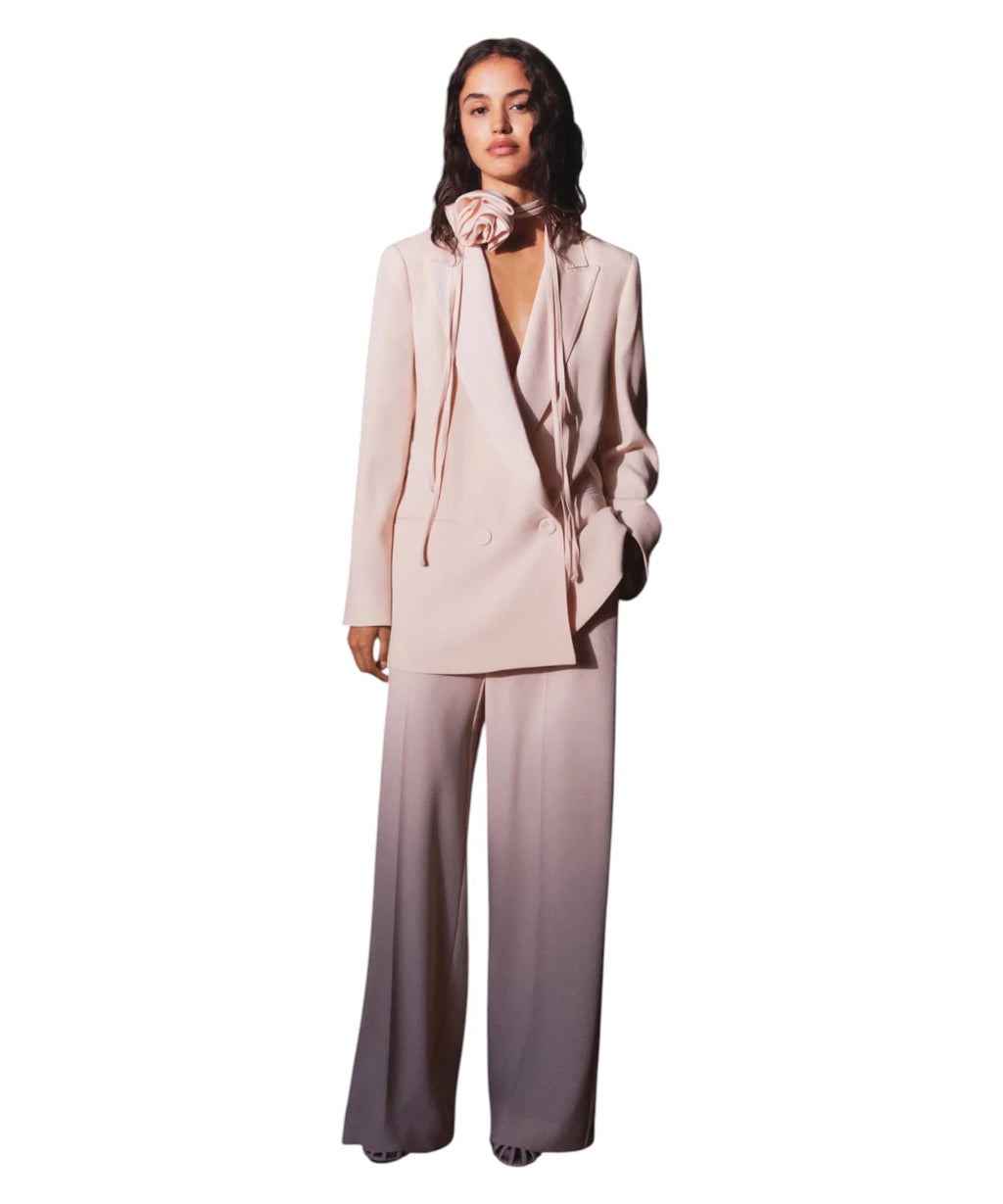 Blazer Marella GIUGNO in Crêpe Envers Satin con Cintura Fiore