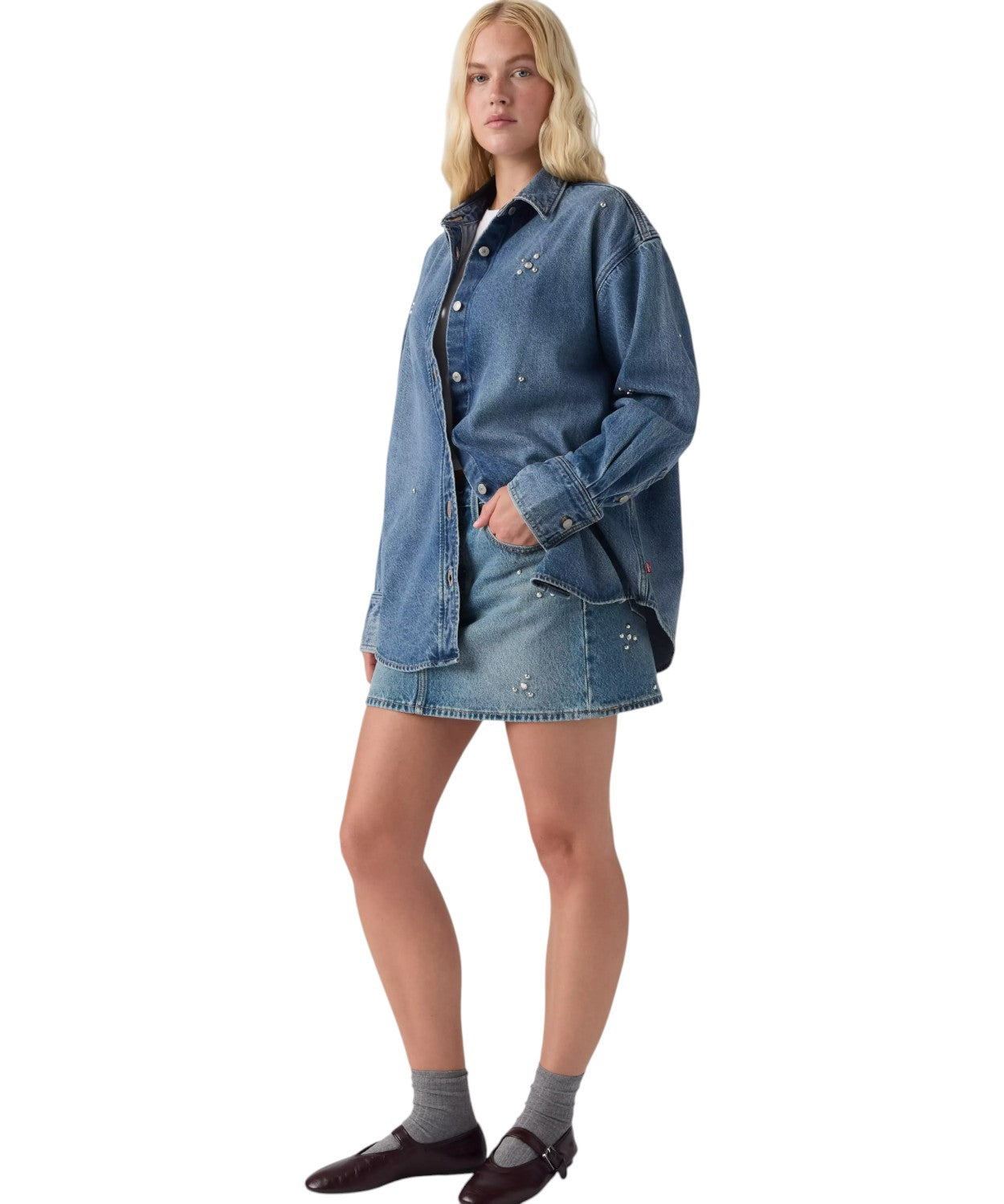 Camicia Denim Leggera in Cotone e Lyocell TENCEL