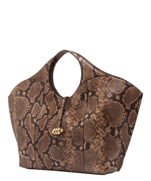 Bolsо de mujer Gianni Chiarini Infinity de piel con estampado de pitón