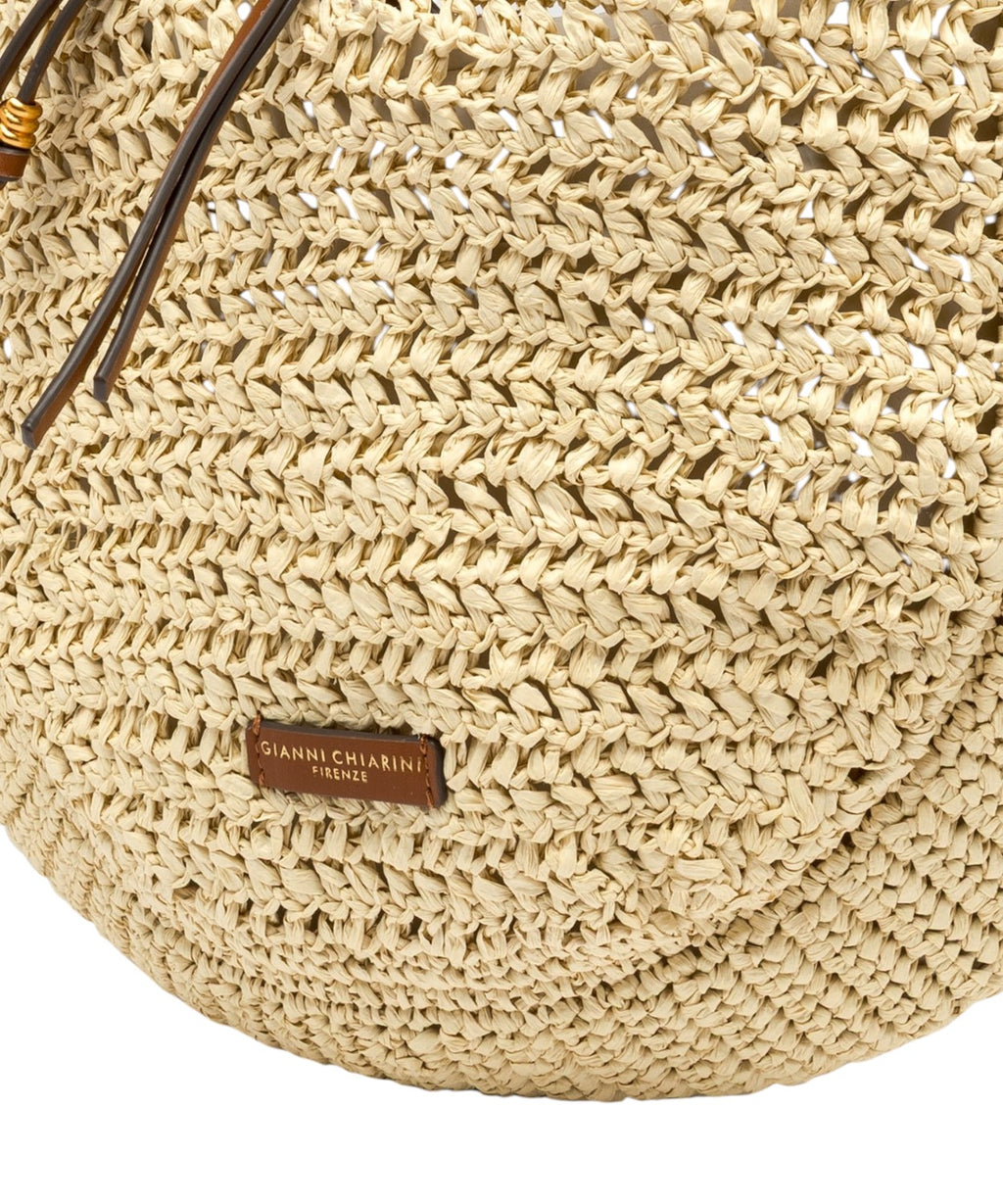 Borsa Nefeli Hobo Paglia Crochet Gianni Chiarini