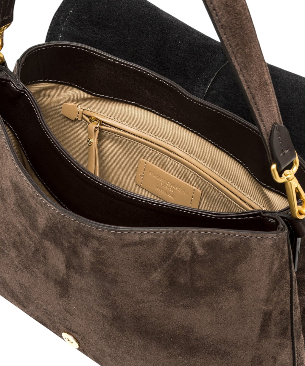 Borsa Gianni Chiarini Helena Round in Pelle Scamosciata