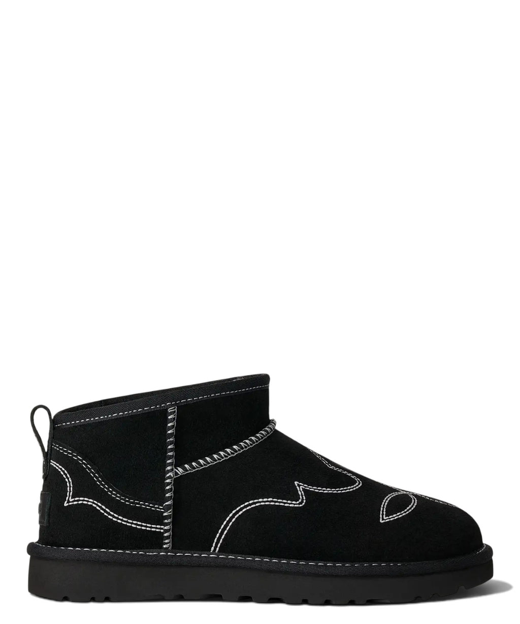 Stivali UGG Classic Ultra Mini Western in Camoscio