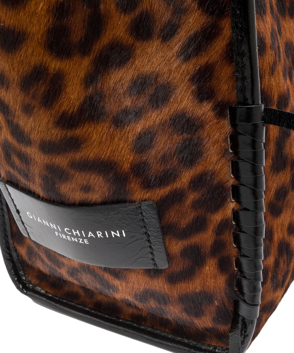 Damentasche Gianni Chiarini Marcella aus Leder mit Leo-Pony-Effekt