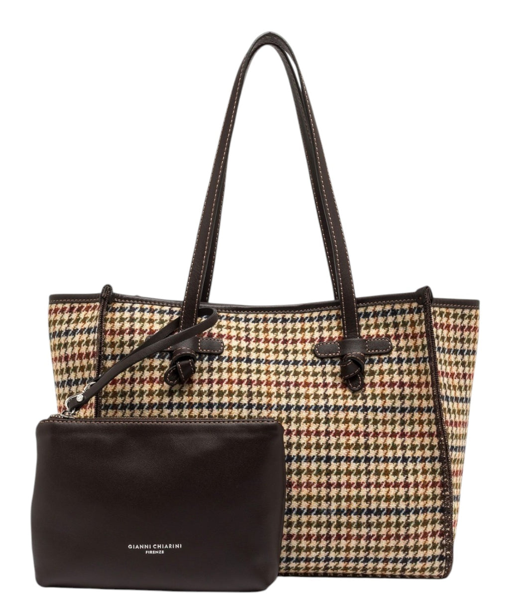 Borsa Marcella Gianni Chiarini in Tessuto Pied de Poule