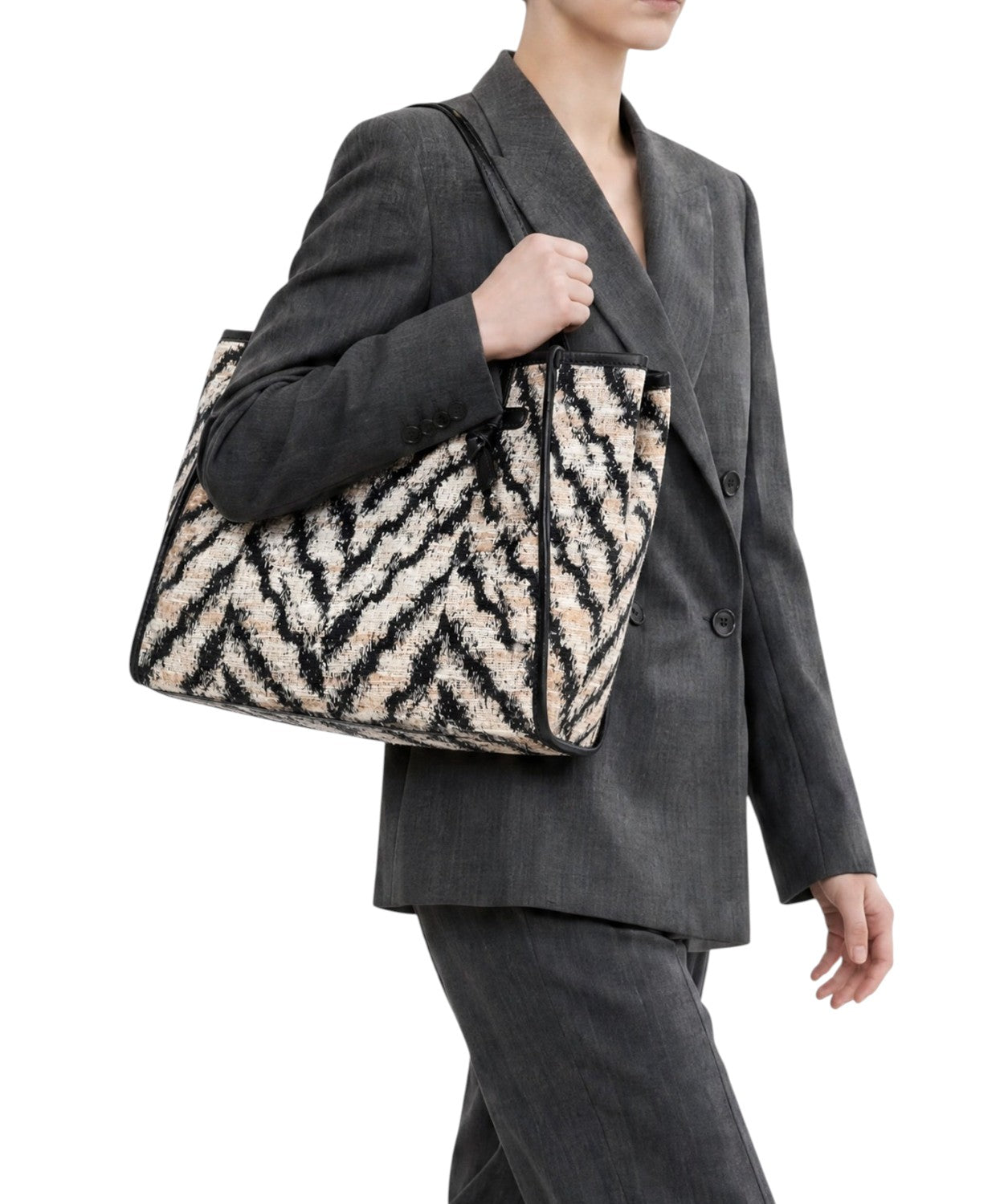 Tas Gianni Chiarini Marcella Zebra van gemengd wol