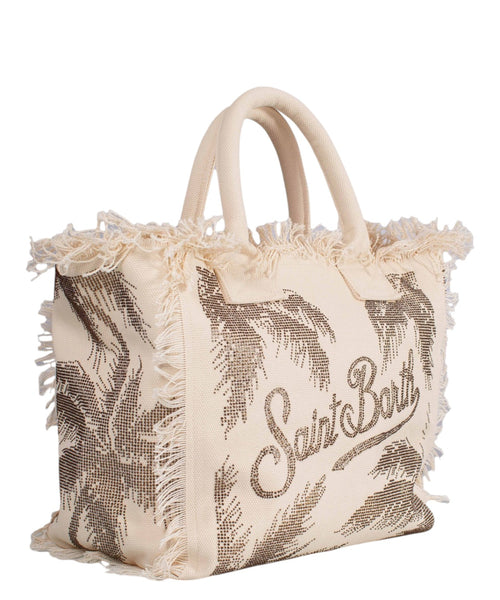 Borsa a spalla MC2 Saint Barth Vanity Palm con strass