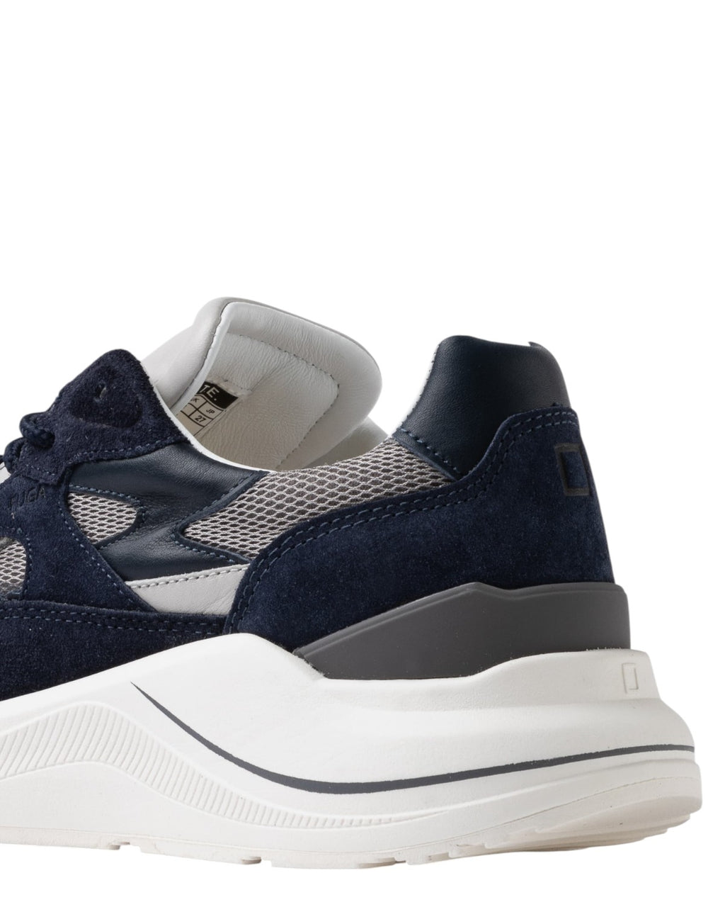 Sneakers FG Mesh Gray in Pelle e Tessuto-D.A.T.E.-Sneakers-Vittorio Citro Boutique