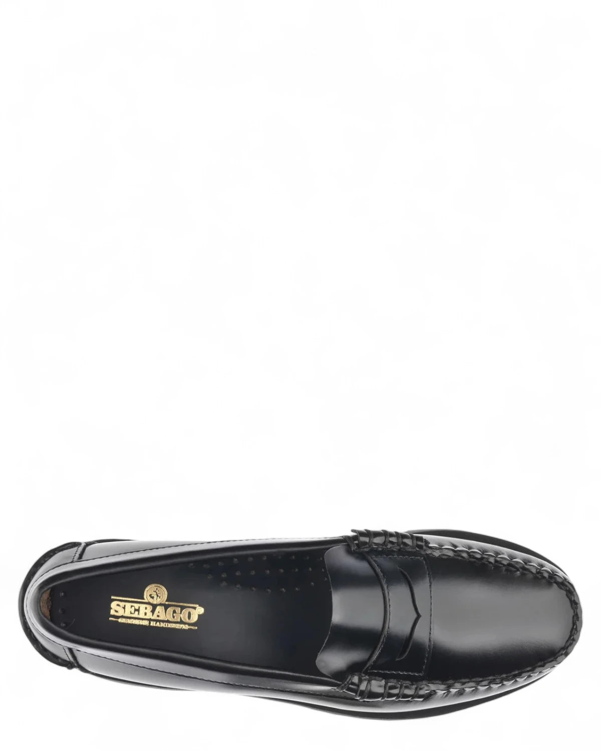 Mocassini Dan Lug in Pelle Nera con Suola Carro Armato-SEBAGO-Mocassini-Vittorio Citro Boutique