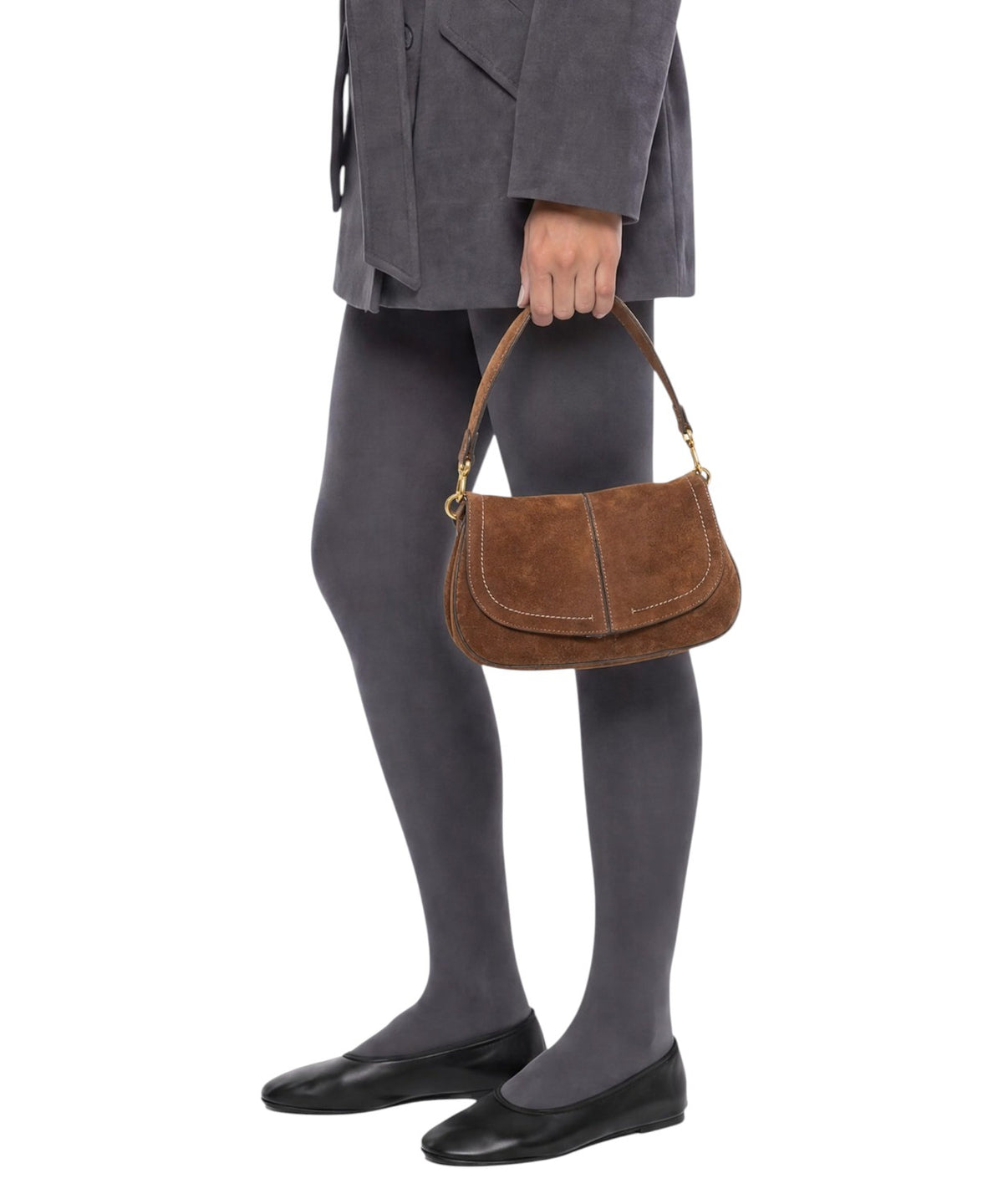 Damenhandtasche Gianni Chiarini Helena Round aus Veloursleder