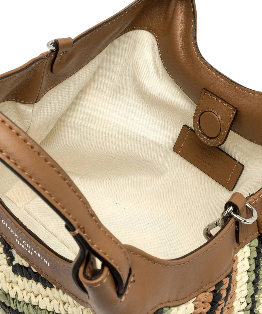 Gianni Chiarini DUA Mini Woven Straw Bag