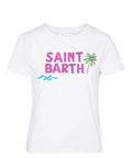 T-shirt Emilie MC2 Saint Barth med logo broderi