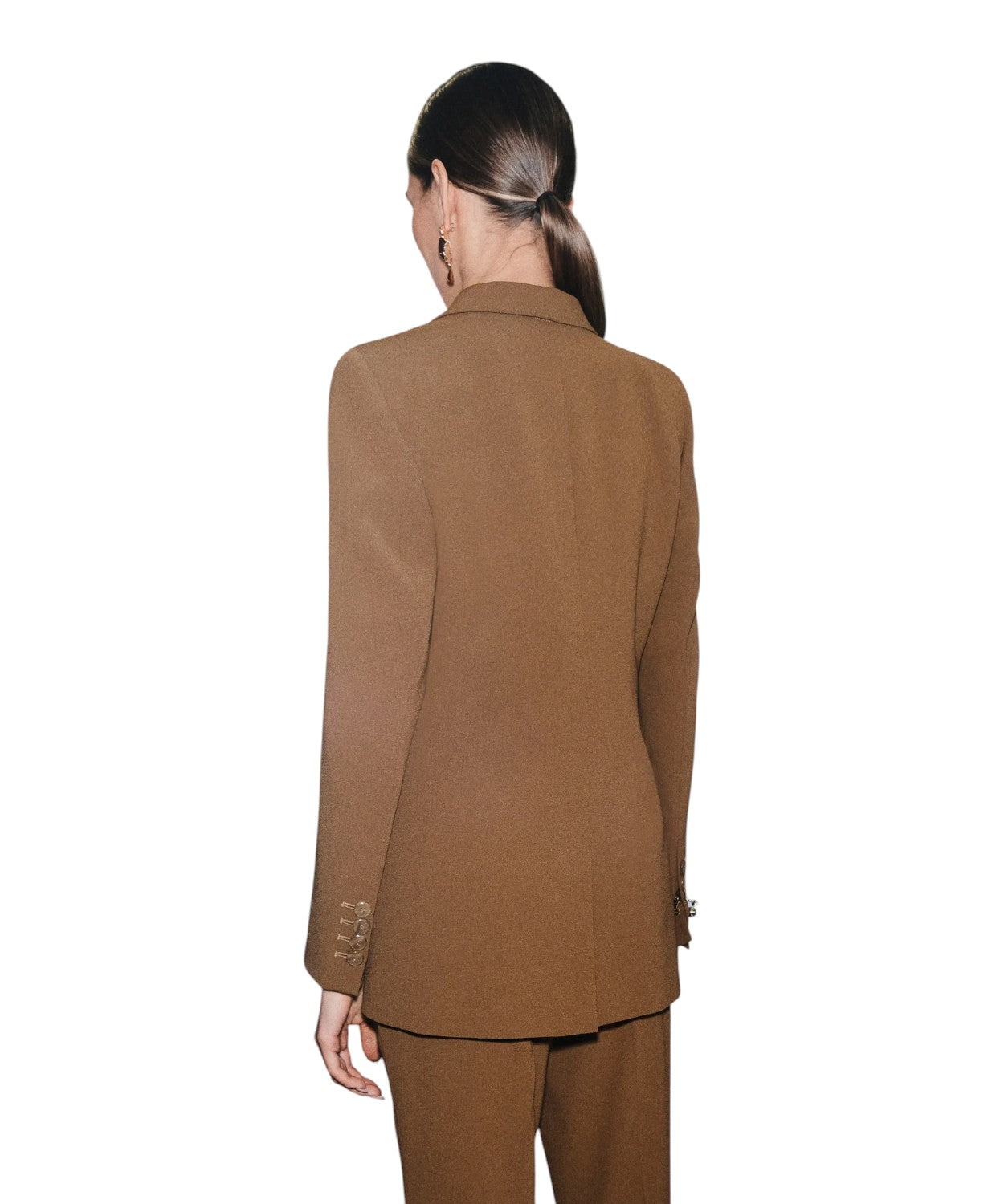 Giacca Elegante in Satin con Sciarpa Coordinata