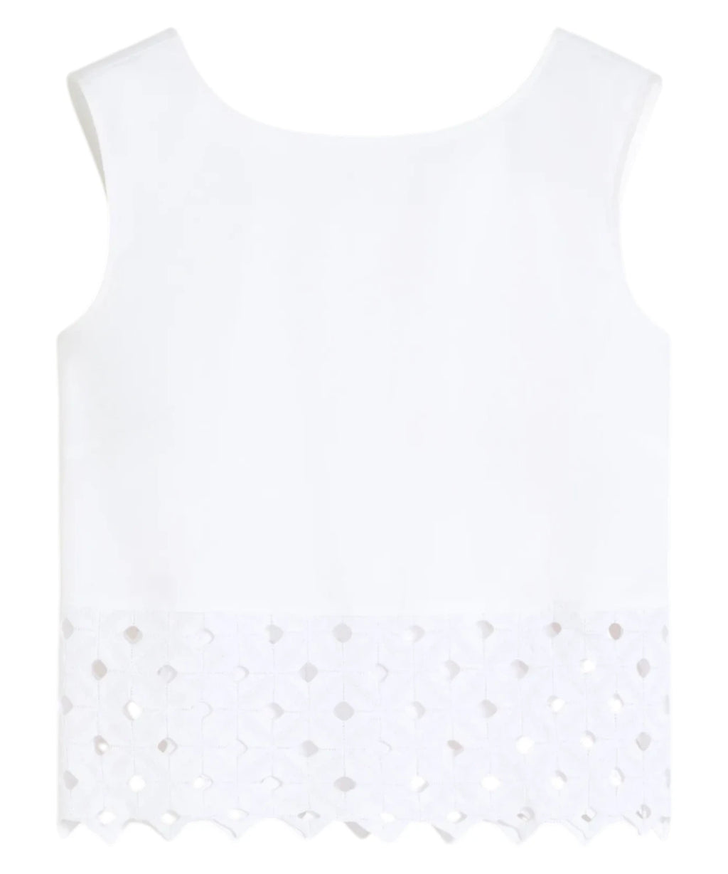 Max Mara Top Crop in stretchpopeline